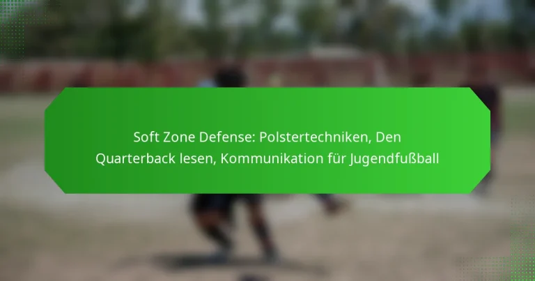 Soft Zone Defense: Polstertechniken, Den Quarterback lesen, Kommunikation für Jugendfußball